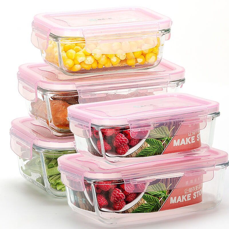 Meal Prep Glass Containers Oven Safe - 3 шт./коробка для ланча с подогревом