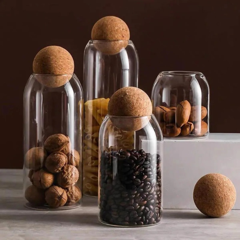 Spice Jar Labels - Стеклянные банки для хранения с пробковыми