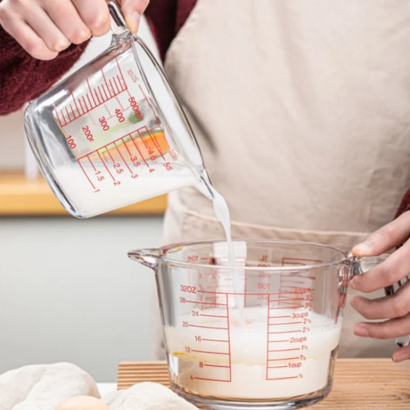 Meal Prep Glass Containers Oven Safe - Стеклянный мерный стакан на 2/4 чашки
