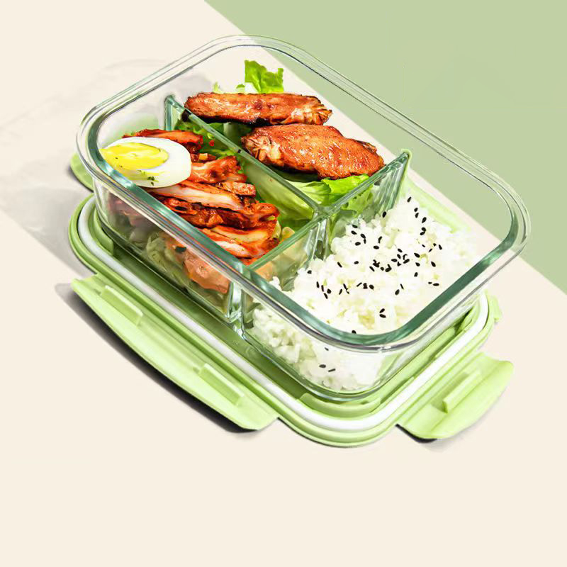 Meal Prep Glass Containers Oven Safe - Высококачественный Ланч-бокс, стеклянный контейнер 1050 мл