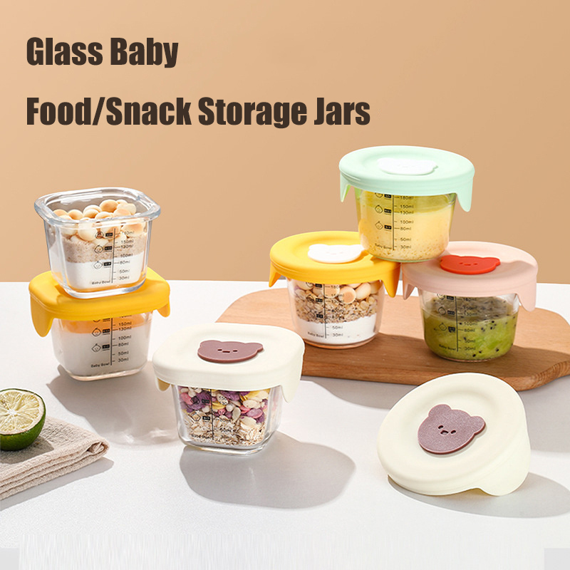 Meal Prep Glass Containers Oven Safe - 180 мл стеклянные банки для хранения