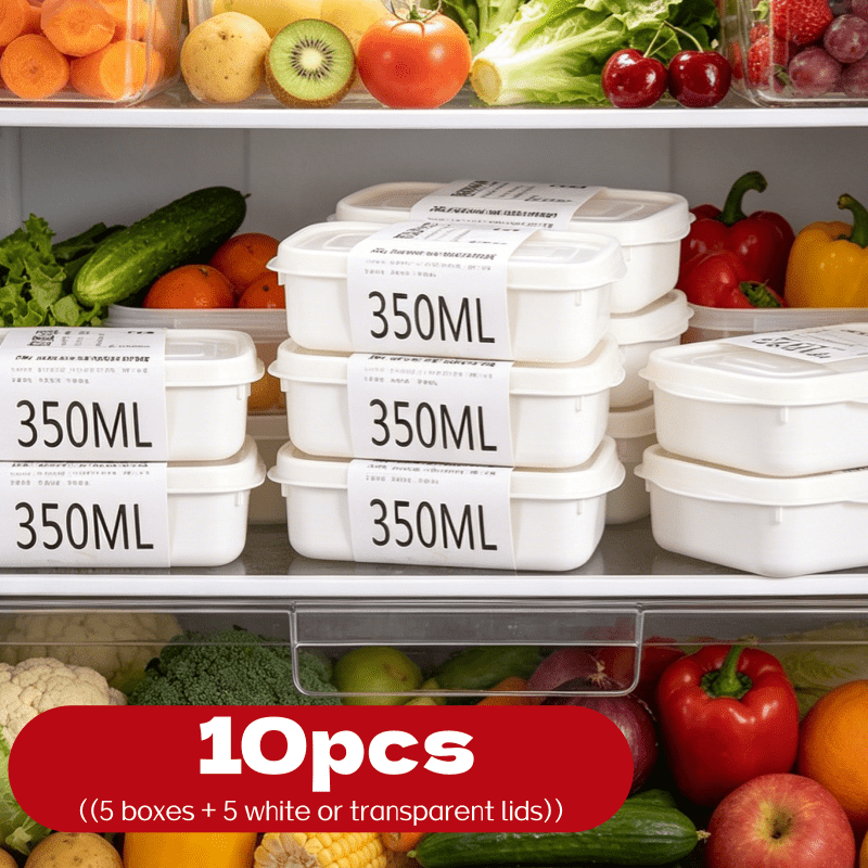 Meal Prep Freezer - Набор из 10 многоразовых штабелируемых контейнеров