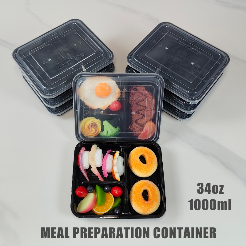 Meal Prep Freezer - Контейнеры для еды с 3 отделениями,
