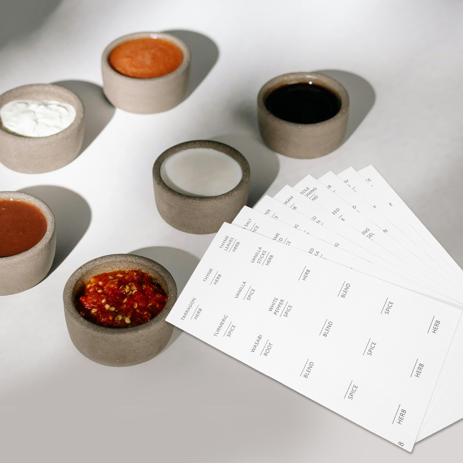 8 листов водонепроницаемых мин – обзор и цена Spice Jar Labels