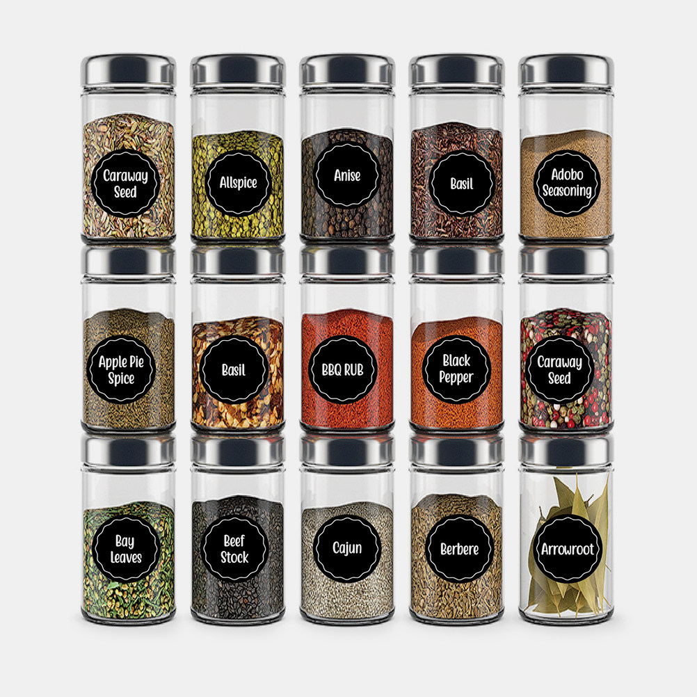 8 листов этикеток для банок с  – обзор и цена Spice Jar Labels