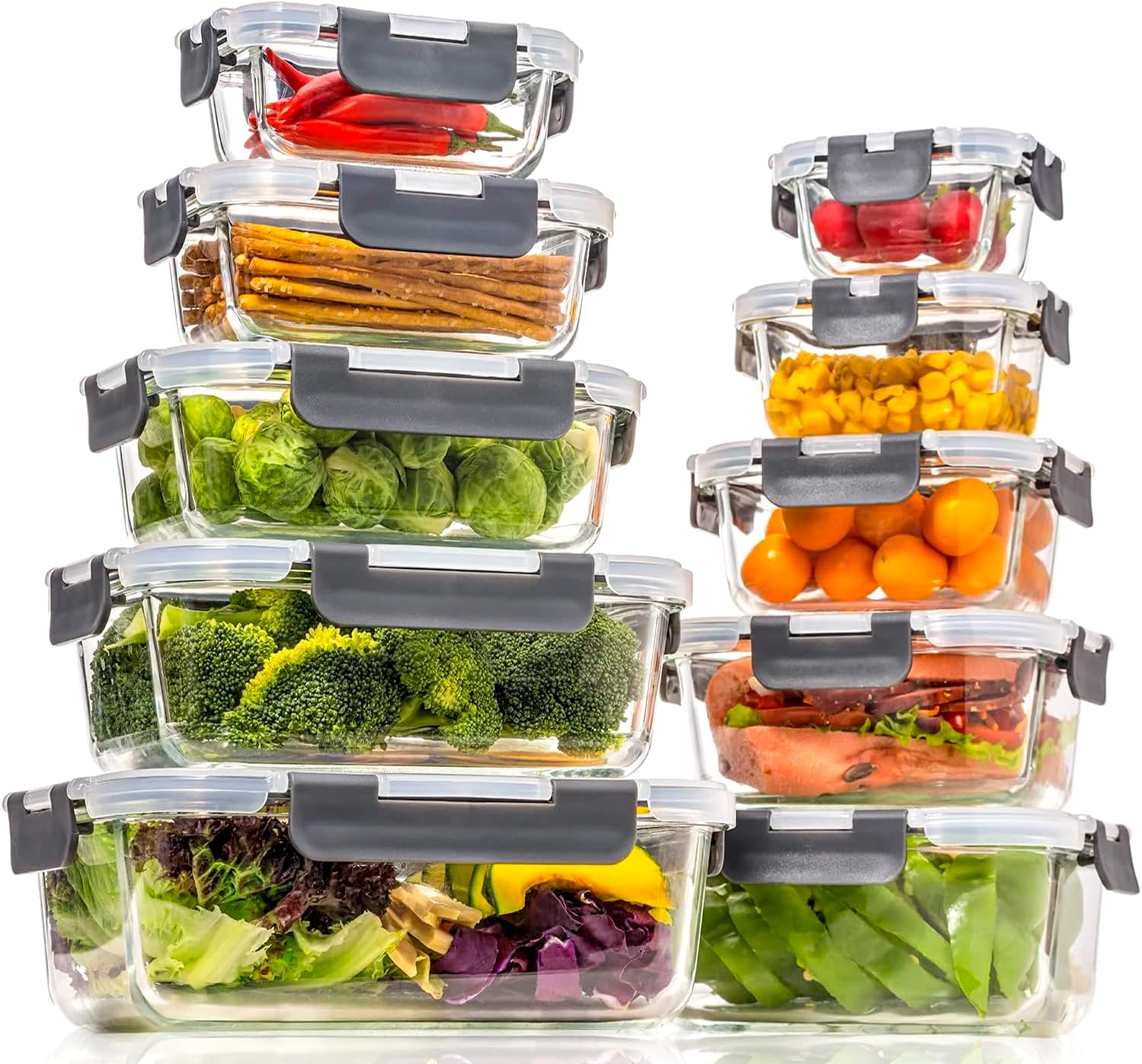 Стеклянные контейнеры для хран – обзор и цена Meal Prep Glass Containers Oven Safe