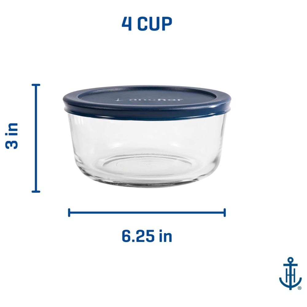 Набор из 2 круглых стеклянных  – обзор и цена Meal Prep Glass Containers Oven Safe