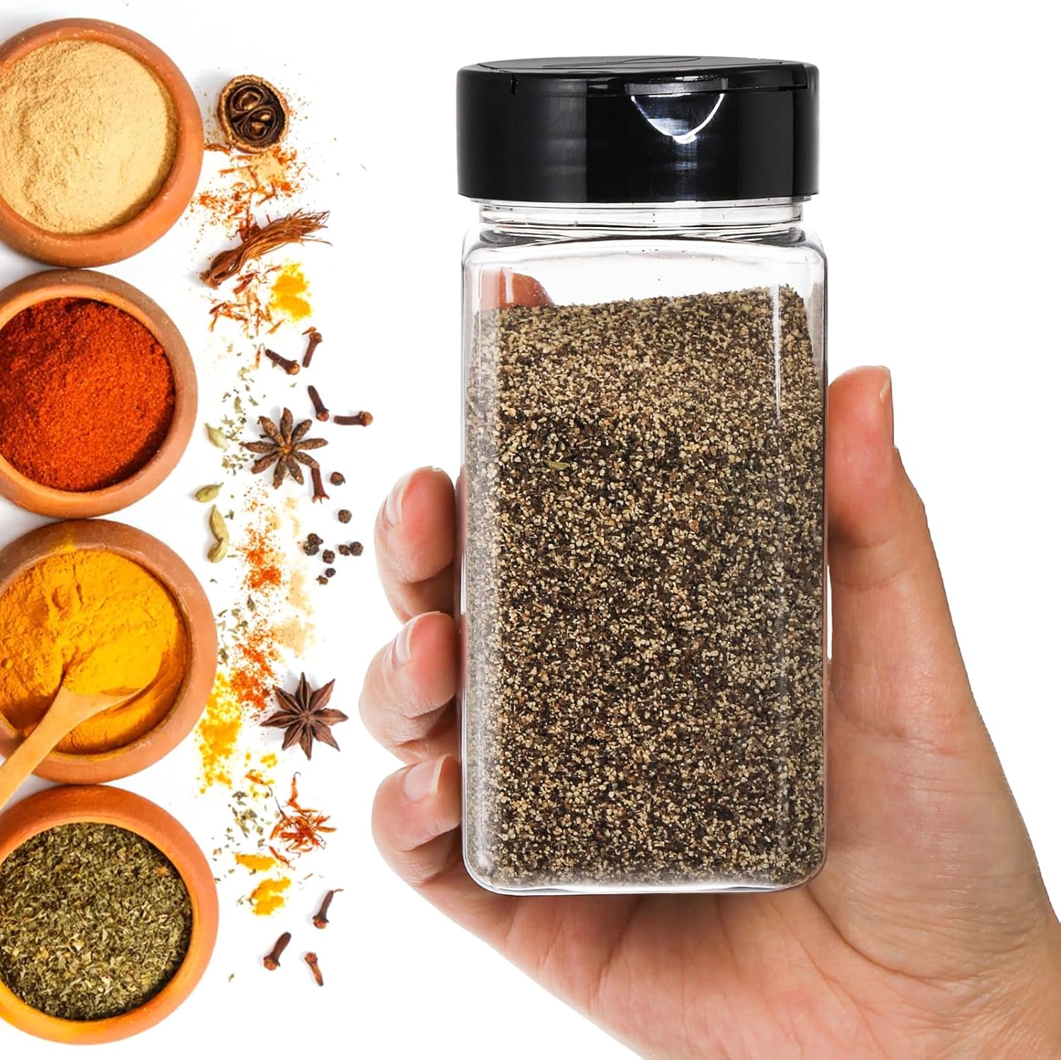 Квадратные большие пластиковые – обзор и цена Spice Jar Labels
